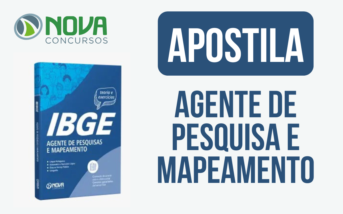 apostila ibge agente mapeamento 2025